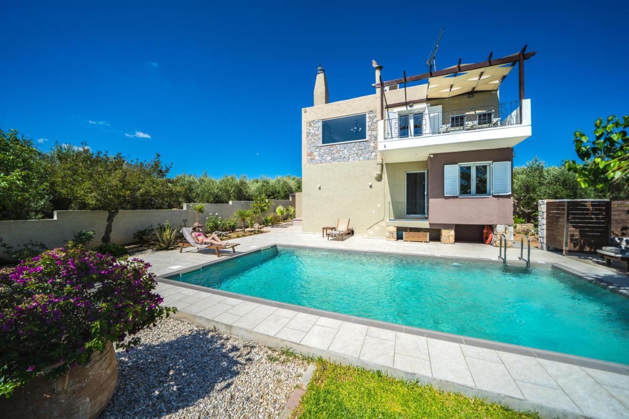 Petronila Luxury Villa With Heated Private Pool Κίσσαμος Εξωτερικό φωτογραφία