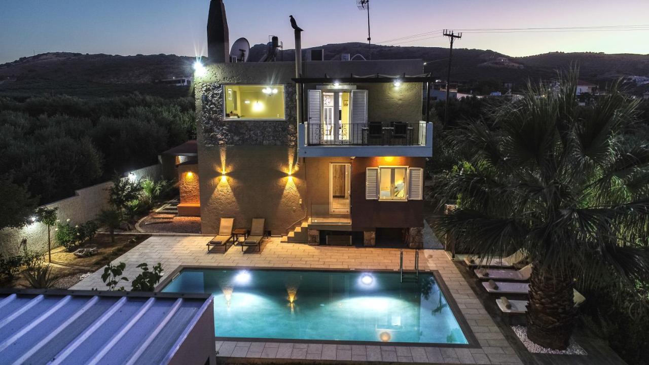 Petronila Luxury Villa With Heated Private Pool Κίσσαμος Εξωτερικό φωτογραφία